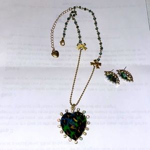 Betsy Johnson necklace & earrings
